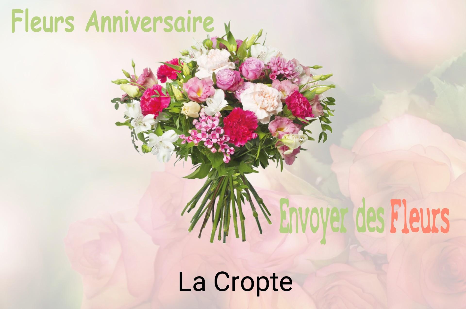 Bouquet de fleurs d’anniversaire livré à La Cropte