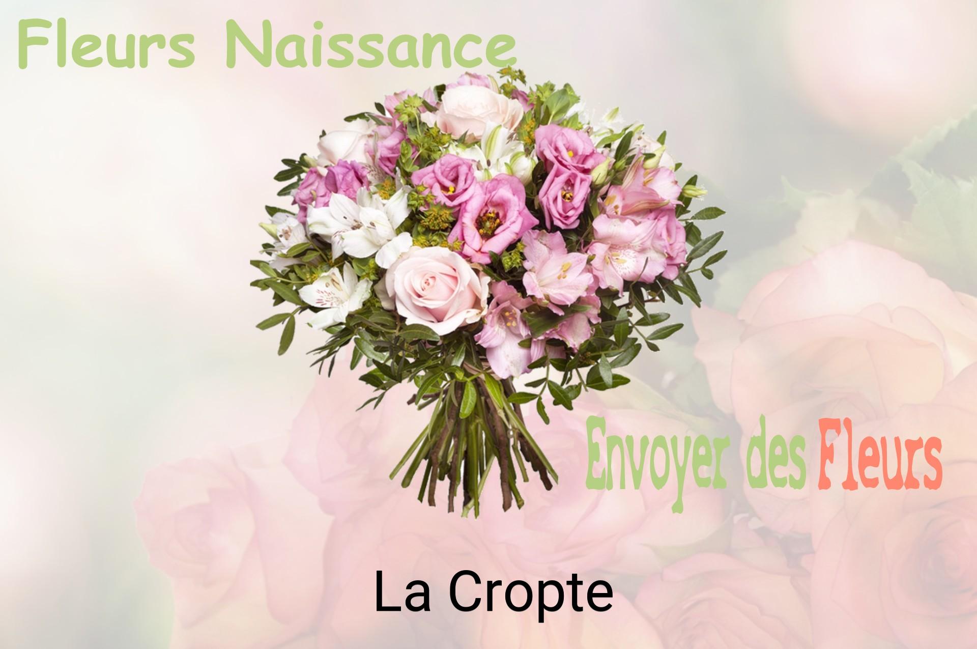 Bouquet de fleurs de naissance livré à La Cropte